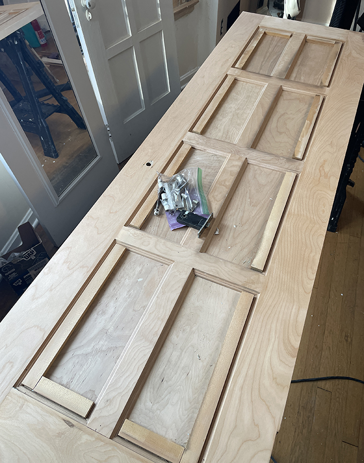 starting refinishing solid hardwood door